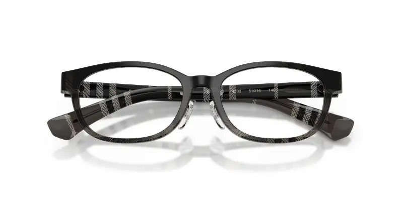 Donna BE2447D 4200 Montature da vista Acetato Grigio Trasparente Rotonda Normale miniatura 2