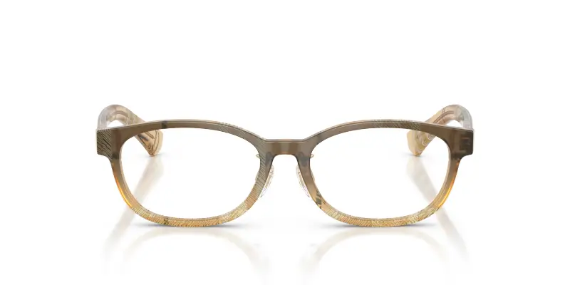 Donna BE2447D 4201 Montature da vista Acetato Marrone Trasparente Rotonda Normale miniatura 3