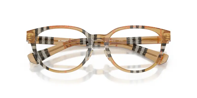 Donna BE2448D 4163 Montature da vista Acetato Marrone Trasparente Pantos Normale miniatura 2