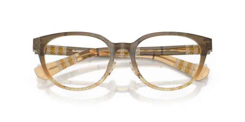 Donna BE2448D 4201 Montature da vista Acetato Marrone Trasparente Pantos Normale miniatura 2