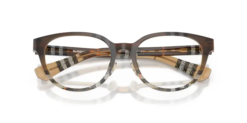 Donna BE2448D 4202 Montature da vista Acetato Marrone Trasparente Pantos Normale miniatura 2