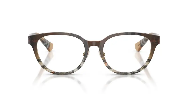 Donna BE2448D 4202 Montature da vista Acetato Marrone Trasparente Pantos Normale miniatura 3