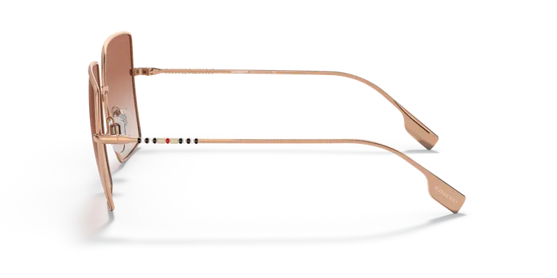 Burberry Occhiali da sole Donna Oro Rosa 856038 miniatura 3
