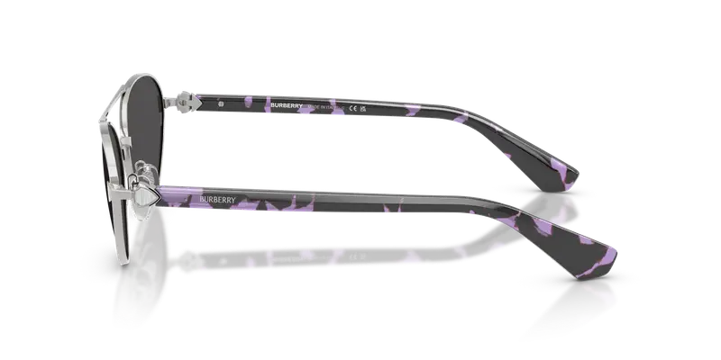 Burberry Occhiali da sole Donna Argento 846580 miniatura 3