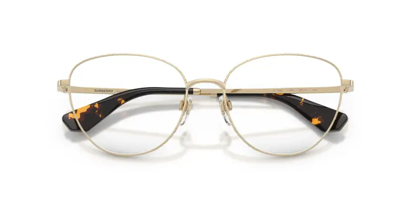 Donna Burberry BE1398 1109 Montature da vista Metallo Oro Trasparente Cat Eye Normale miniatura 2