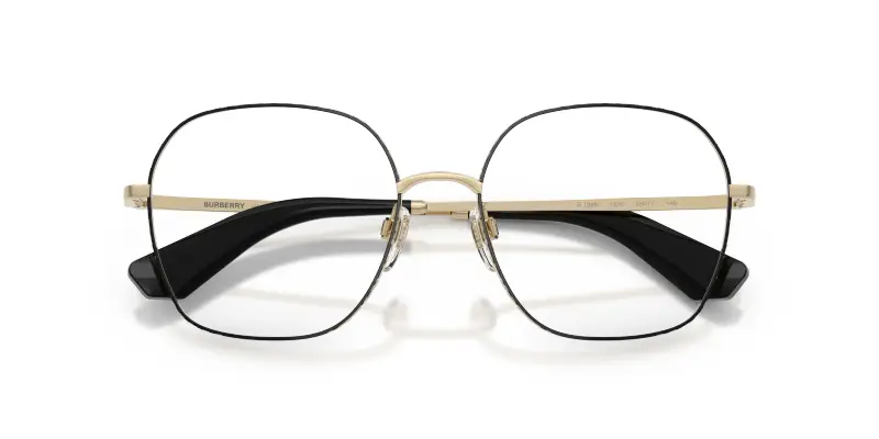 Donna Burberry BE1399 1326 Montature da vista Metallo Nero Trasparente Squadrata Normale miniatura 2