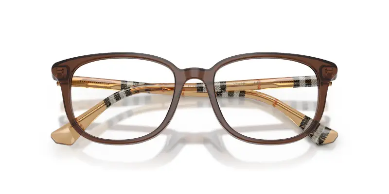 Donna Burberry BE2434D 4243 Montature da vista Acetato Marrone Trasparente Squadrata Normale miniatura 2
