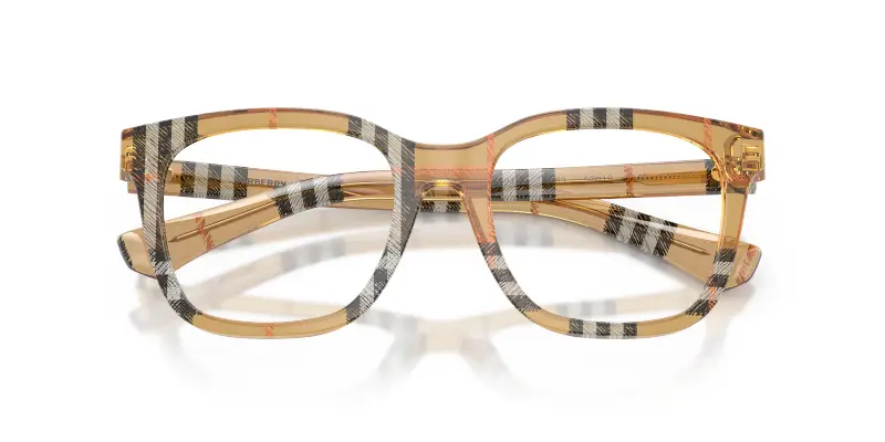 Donna Burberry BE2455 4163 Montature da vista Acetato Marrone Trasparente Squadrata Normale miniatura 2