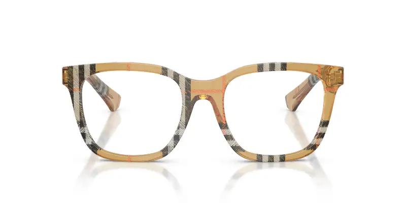 Donna Burberry BE2455 4163 Montature da vista Acetato Marrone Trasparente Squadrata Normale miniatura 3