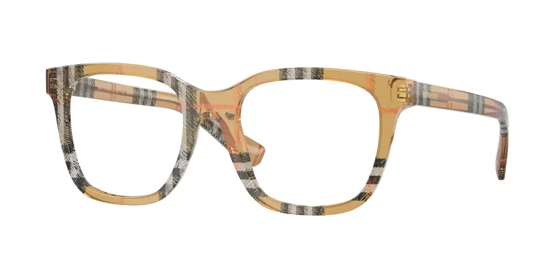Donna Burberry BE2455 4163 Montature da vista Acetato Marrone Trasparente Squadrata Normale