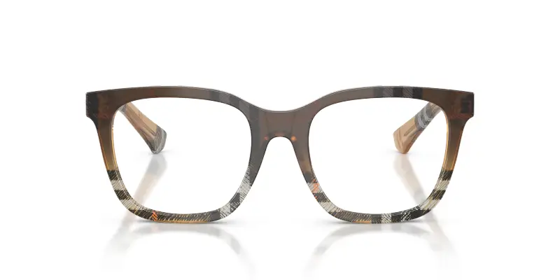 Donna Burberry BE2455 4202 Montature da vista Acetato Marrone Trasparente Squadrata Normale miniatura 3