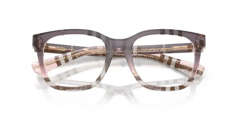 Donna Burberry BE2455 4220 Montature da vista Acetato Rosa Trasparente Squadrata Normale miniatura 2