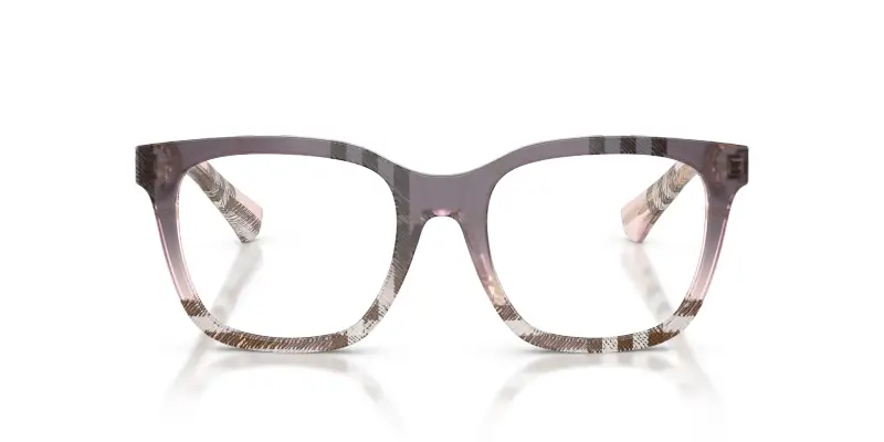 Donna Burberry BE2455 4220 Montature da vista Acetato Rosa Trasparente Squadrata Normale miniatura 3