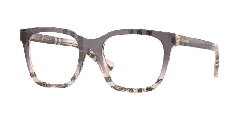 Donna Burberry BE2455 4220 Montature da vista Acetato Rosa Trasparente Squadrata Normale