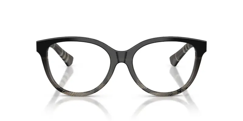 Donna Burberry BE2456 4200 Montature da vista Acetato Grigio Trasparente Cat Eye Normale miniatura 3