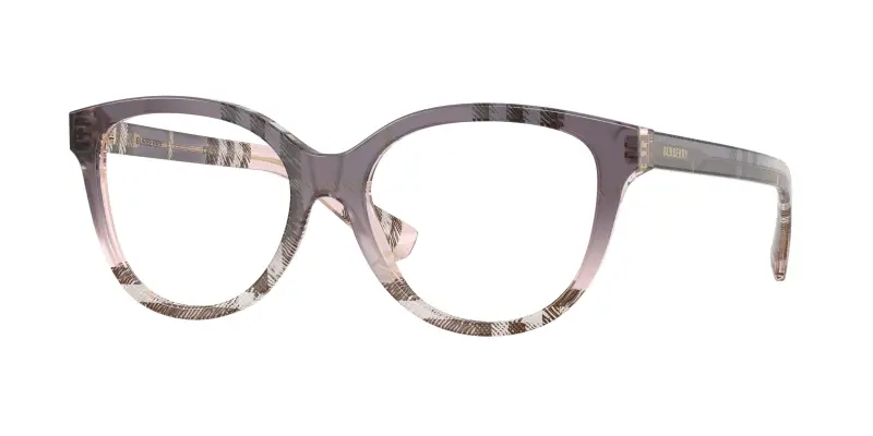 Donna Burberry BE2456 4220 Montature da vista Acetato Rosa Trasparente Cat Eye Normale