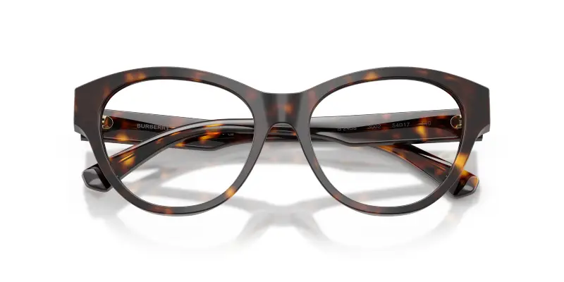 Donna Burberry BE2458 3002 Montature da vista Acetato Marrone Trasparente Cat Eye Normale miniatura 2
