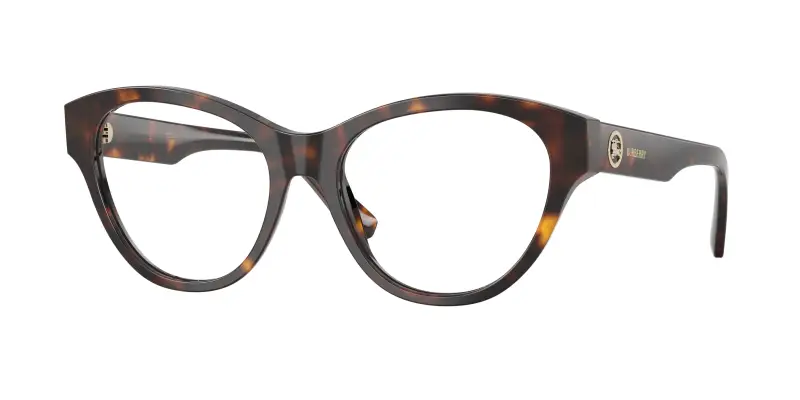 Donna Burberry BE2458 3002 Montature da vista Acetato Marrone Trasparente Cat Eye Normale