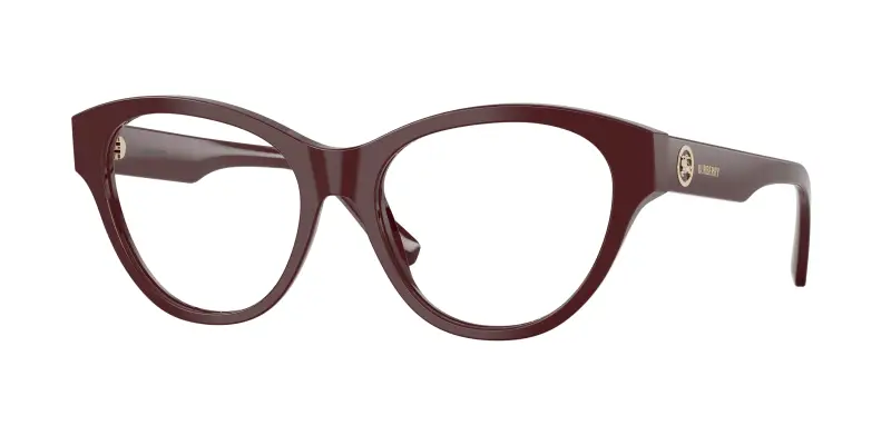 Donna Burberry BE2458 4119 Montature da vista Acetato Rosso Trasparente Cat Eye Normale