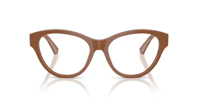 Donna Burberry BE2458 4222 Montature da vista Acetato Marrone Trasparente Cat Eye Normale miniatura 3