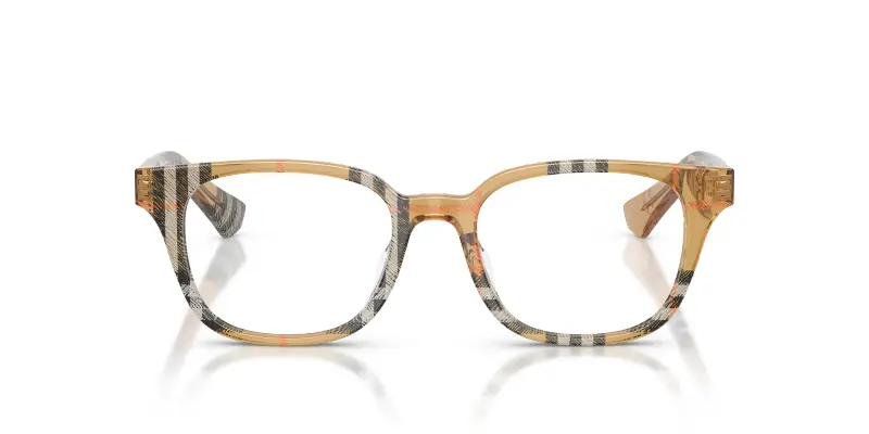 Donna Burberry BE2462D 4163 Montature da vista Acetato Marrone Trasparente Squadrata Normale miniatura 3