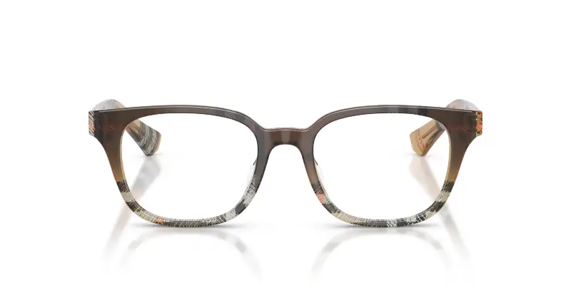 Donna Burberry BE2462D 4202 Montature da vista Acetato Marrone Trasparente Squadrata Normale miniatura 3
