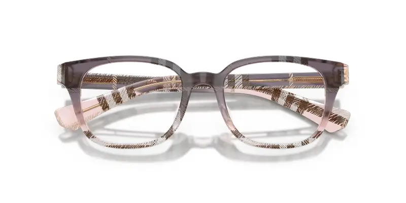 Donna Burberry BE2462D 4220 Montature da vista Acetato Rosa Trasparente Squadrata Normale miniatura 2