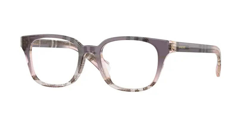 Donna Burberry BE2462D 4220 Montature da vista Acetato Rosa Trasparente Squadrata Normale