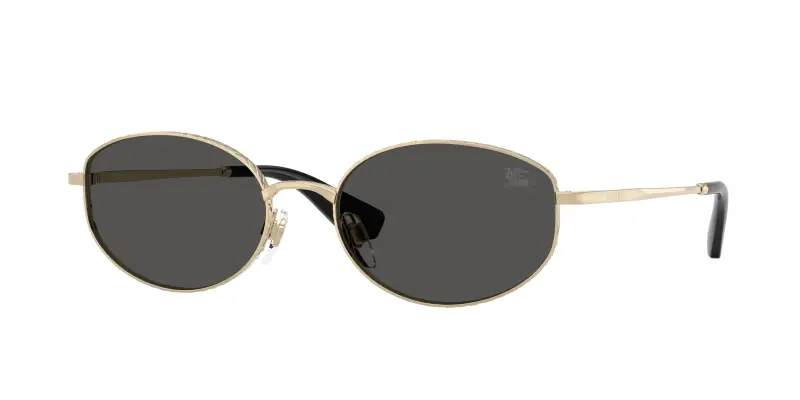 Donna Burberry BE3169 110987 Occhiali da sole Metallo Oro Grigio Rotonda Normale