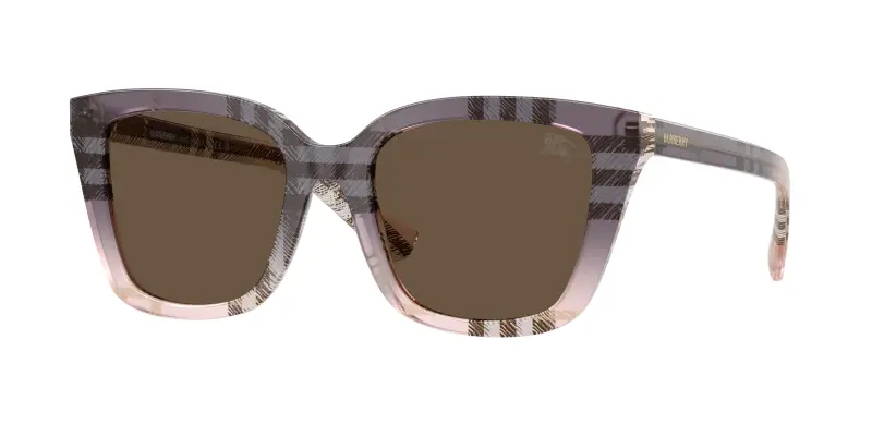 Donna Burberry BE4487 422073 Occhiali da sole Acetato Rosa Marrone Squadrata Normale