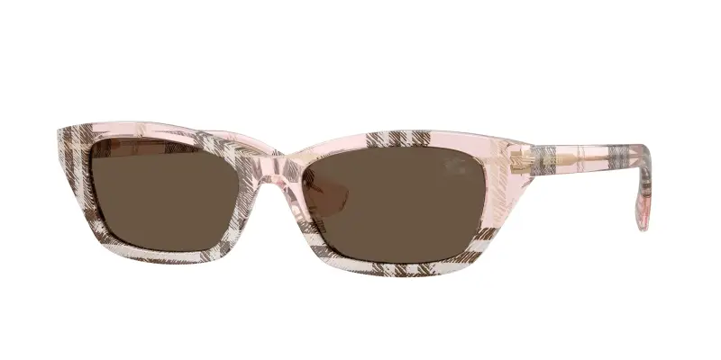 Donna Burberry BE4488 422173 Occhiali da sole Acetato Rosa Marrone Squadrata Normale