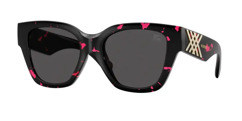 Donna Burberry BE4489U 412687 Occhiali da sole Iniettato Viola Grigio Squadrata Normale