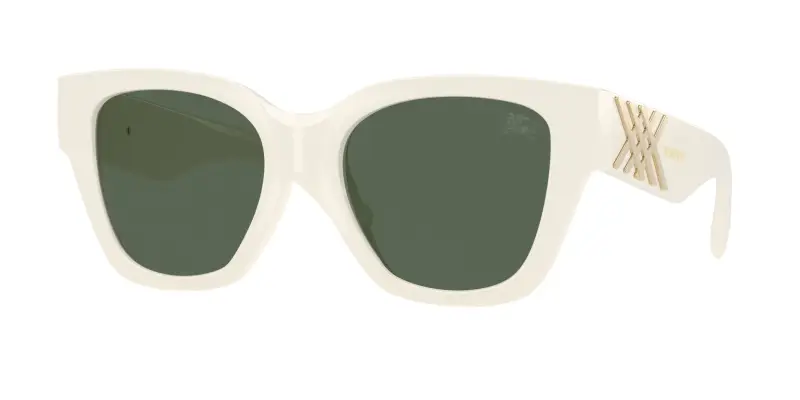 Donna Burberry BE4489U 421871 Occhiali da sole Iniettato Bianco Verde Squadrata Normale