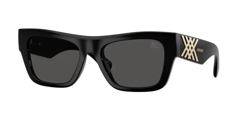 Donna Burberry BE4490U 300187 Occhiali da sole Iniettato Nero Grigio Squadrata Normale