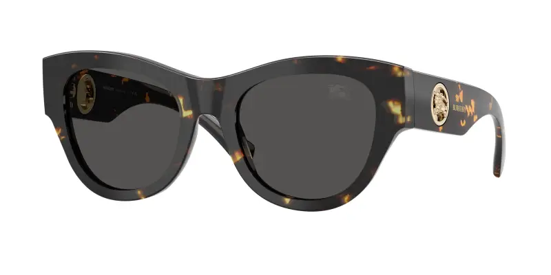 Donna Burberry BE4491 410687 Occhiali da sole Acetato Tartaruga Grigio Rotonda Normale