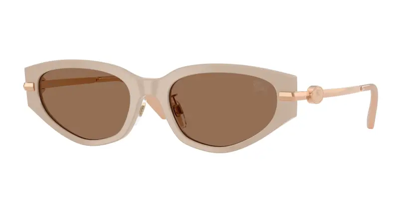 Donna Burberry BE4493D 424473 Occhiali da sole Acetato Beige Marrone Geometrica Normale