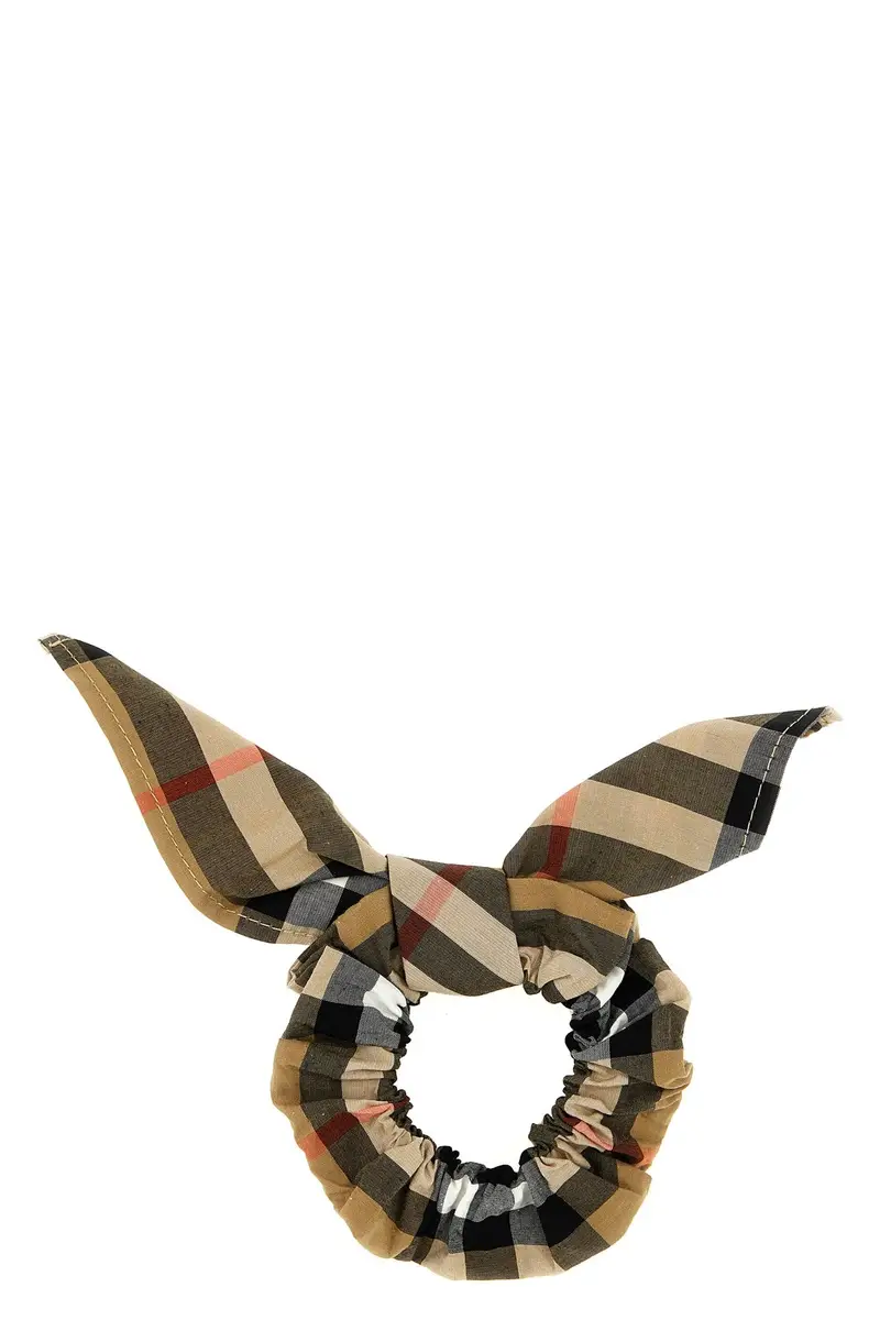 Elastico Per Capelli Check Beige