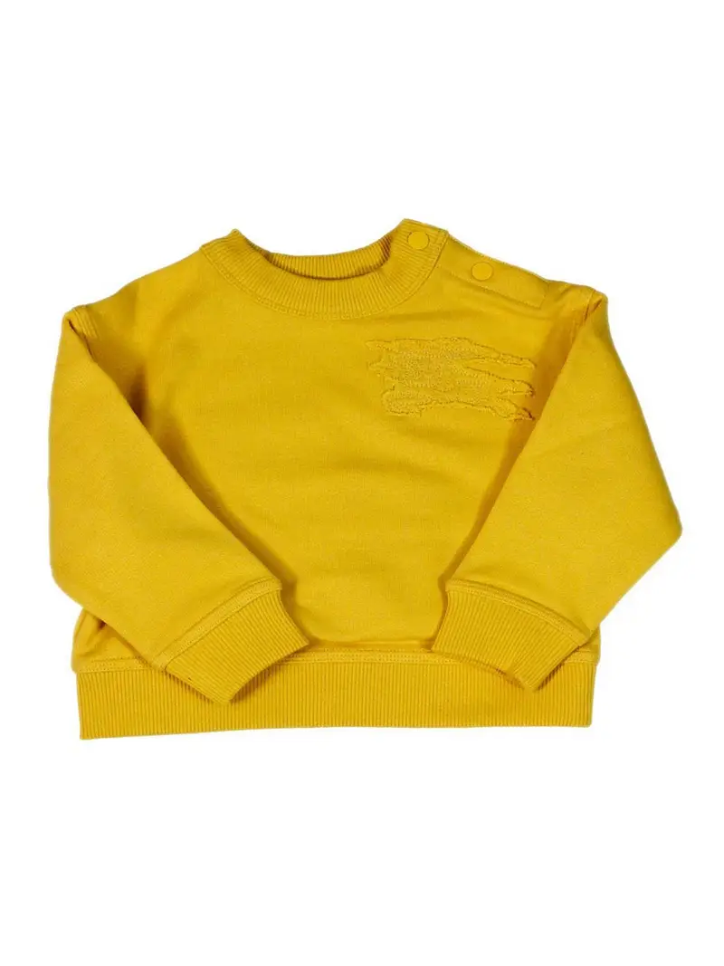 Felpa in cotone Giallo