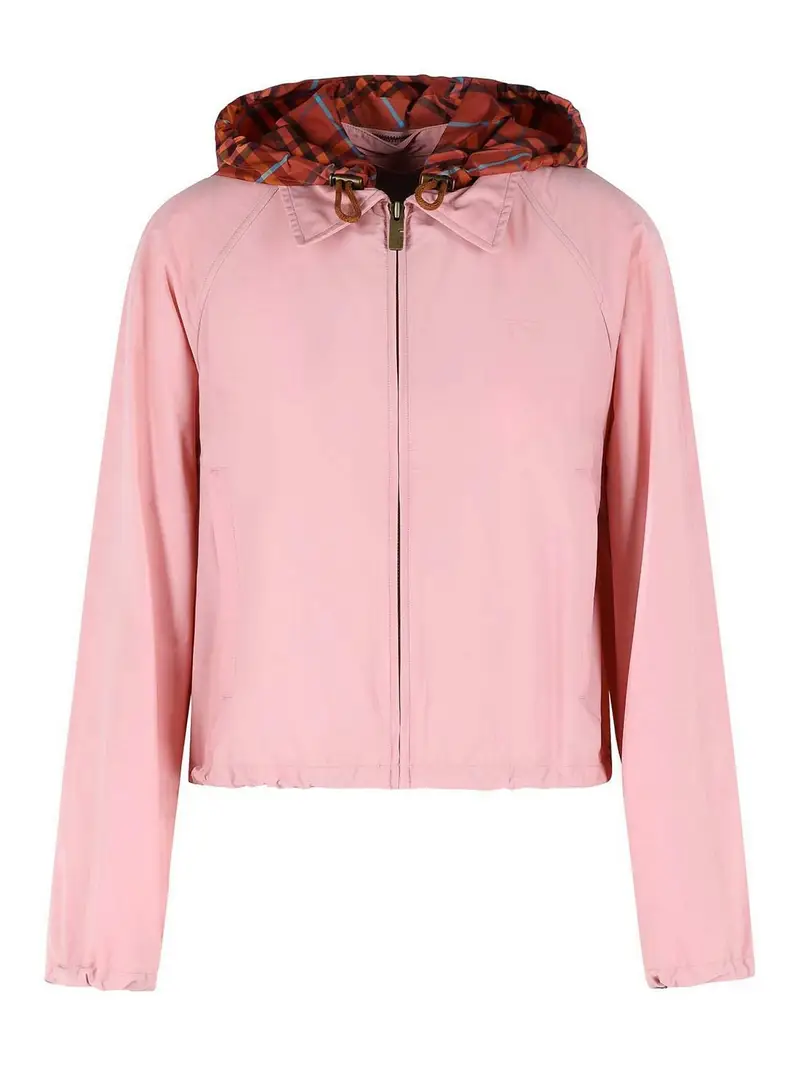 Giacca corta con cappuccio Color Carne E Neutri