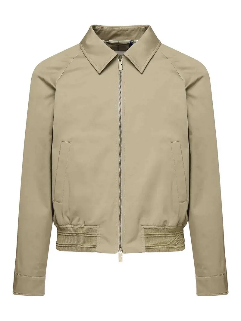 Giacca di cotone Harrington Beige