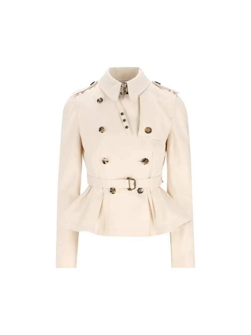 Giacca Trench Isabella In Cotone BEIGE