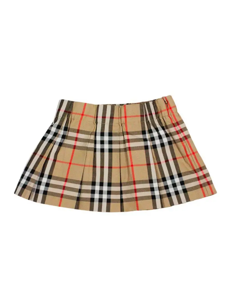 Gonna in cotone Beige