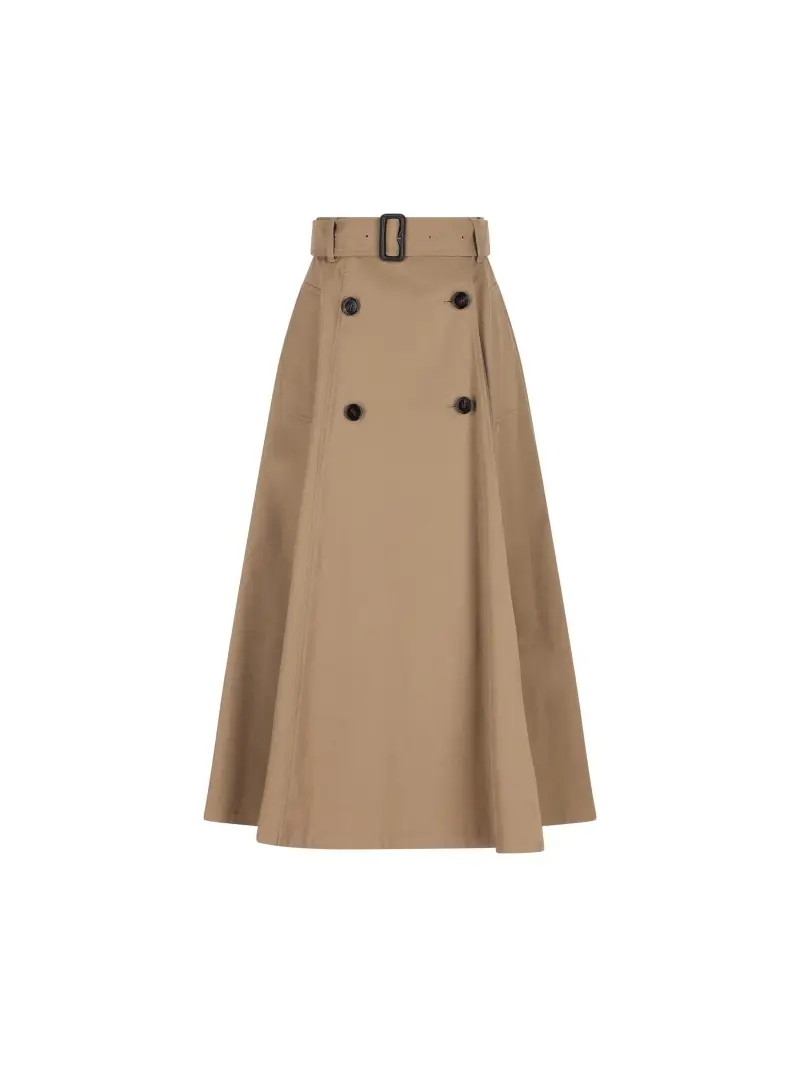 Gonna Trench Midi In Cotone MARRONE