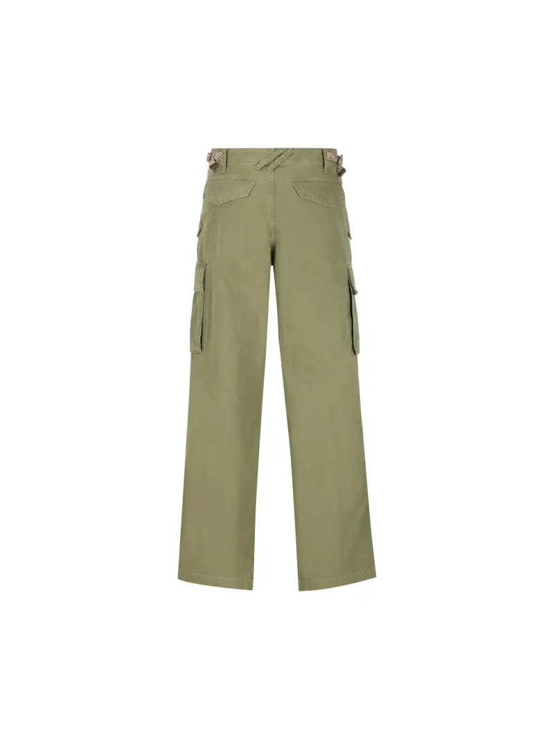 BURBERRY Pantaloni Cargo VERDE miniatura 2
