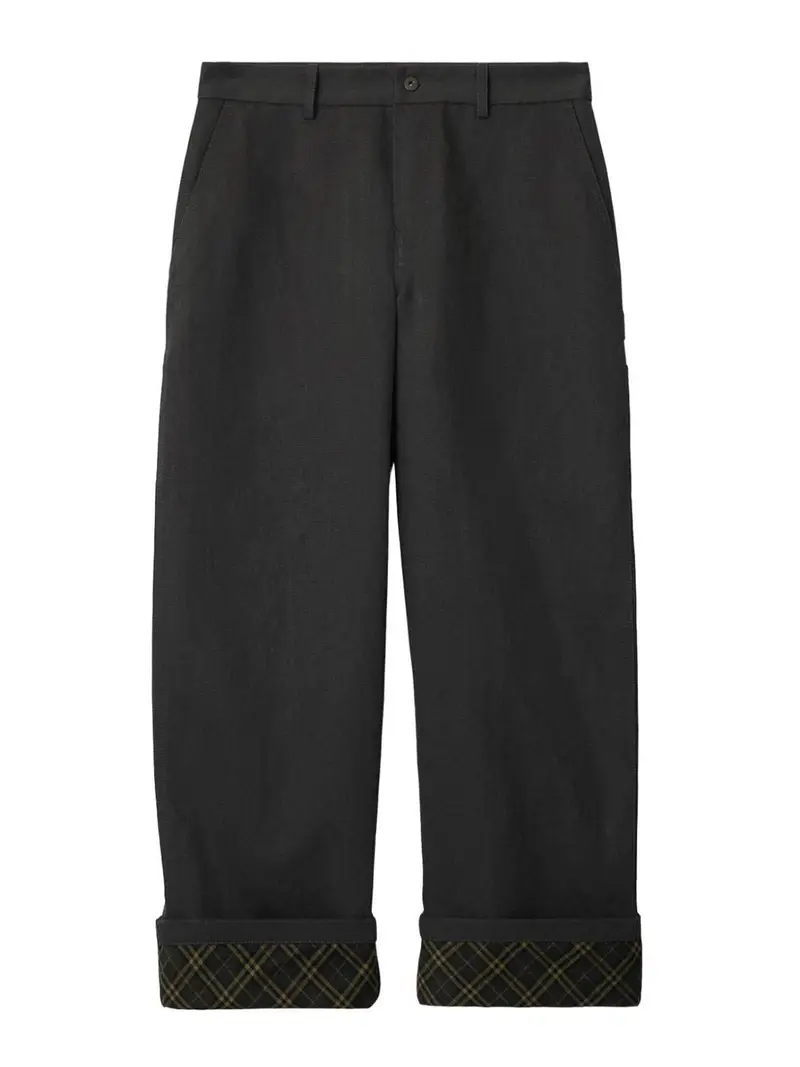 Pantaloni da carpentiere in cotone Nero