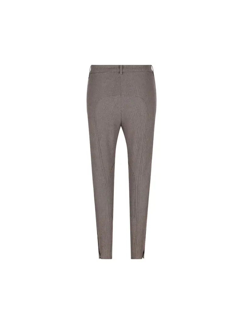 Pantaloni Jodhpur In Cotone Stretch MARRONE miniatura 2