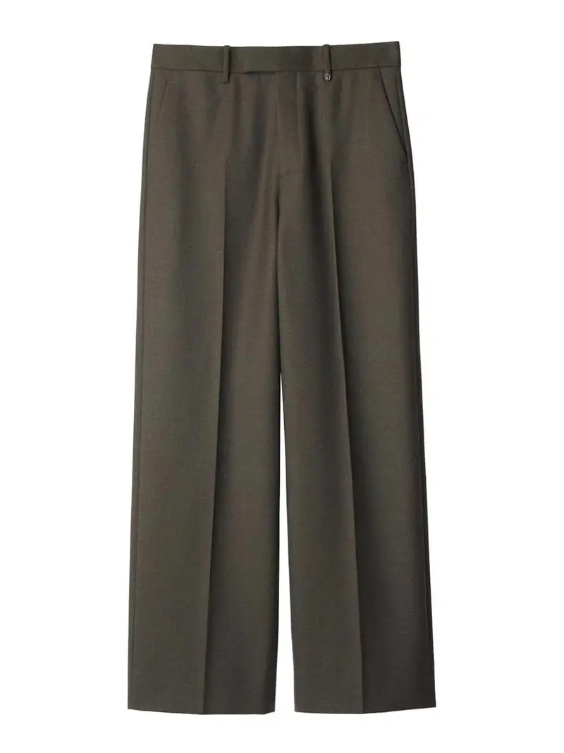 Pantaloni sartoriali in lana Grigio