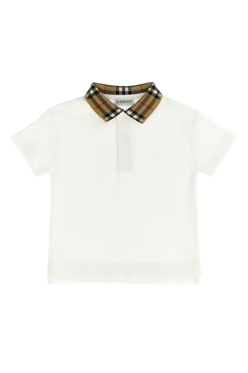 Burberry Polo Bambino Bianco 3984860