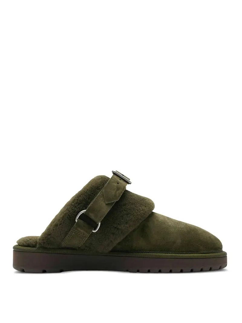 Sabot in pelle Verde