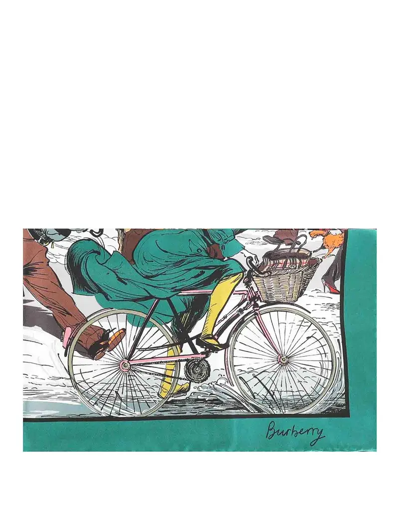 Sciarpa di seta Verde